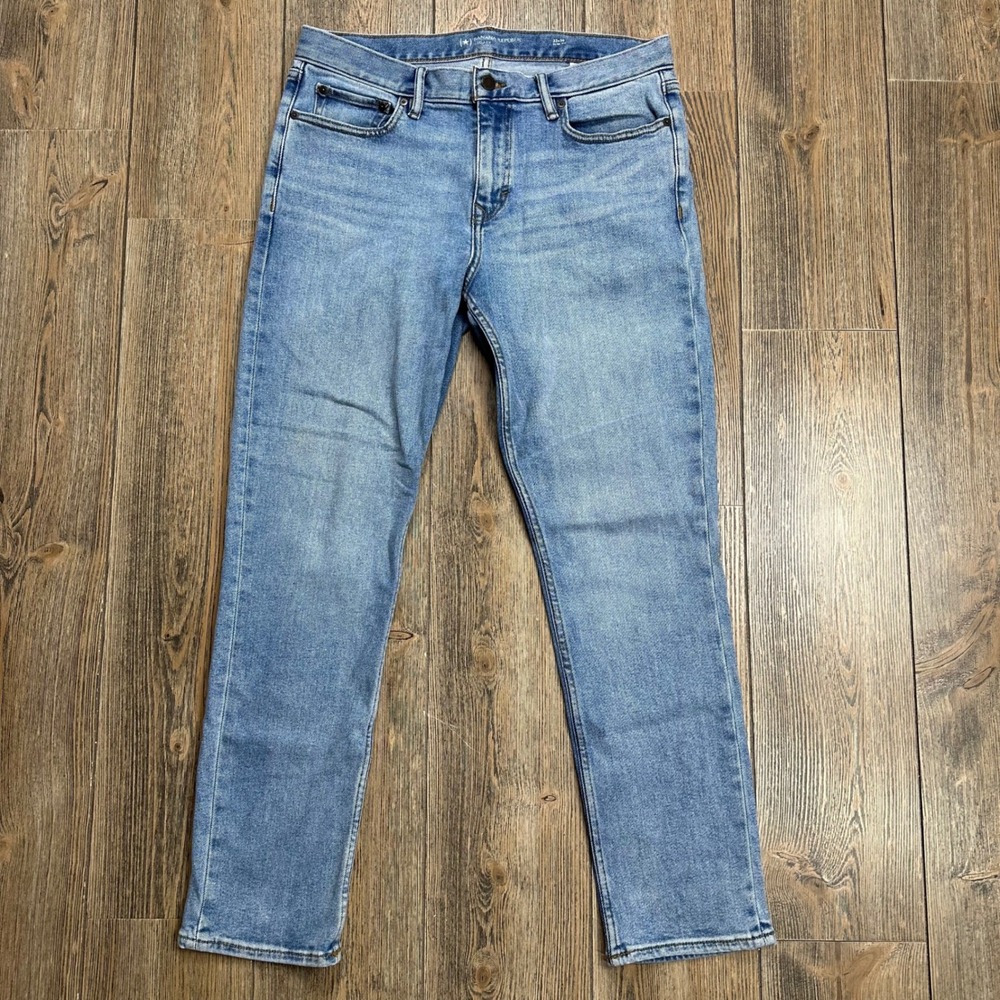 Banana Republic Legacy Slim Fit Light Wash Denim Jeans Mens 33x30